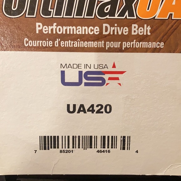 Ultimax by Timken Performance Drive Belt UltimaxUA Model UA420 New - Picture 3 of 7